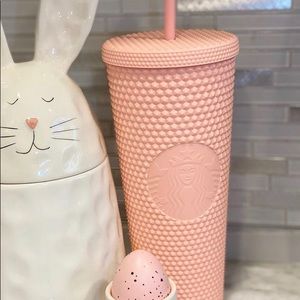 Matte Pink Studded Starbucks Cup